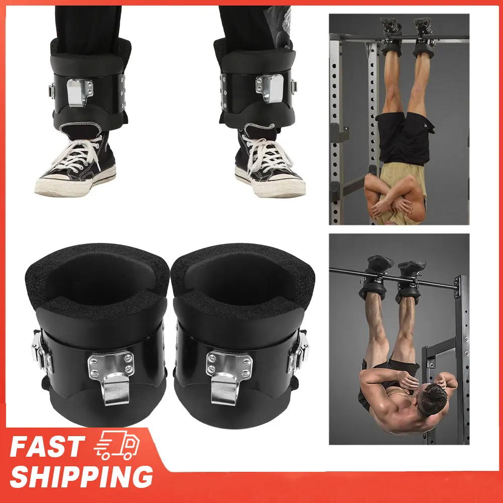 Pair of Hanging Pull Up Boots Anti- Inversion Hang Up Boots for Home Gym Fitness Neck Back Pain Relief Upside Down Shoes