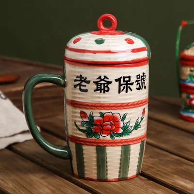 Creative mug China style ceramic cup gift vintage tea cup coffee