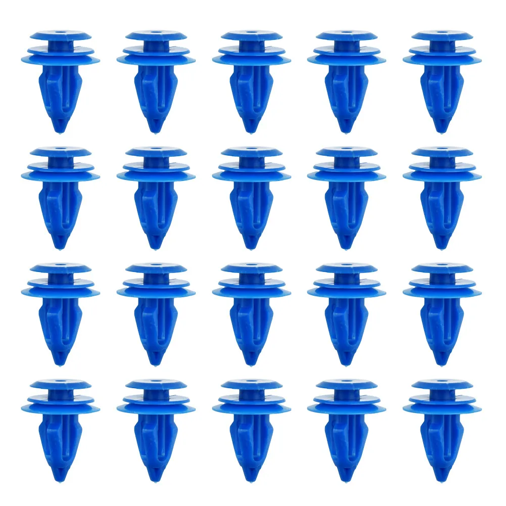 Retainer Clips 20x Curved Outer Wheel 20pcs Blue Exterior Flare For Range Rover Evoque Moulding Mounting Nylon