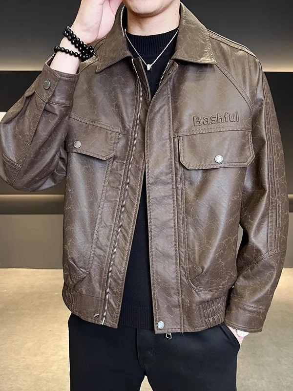 ting-hommes-en-cuir-jaet-vetements-d'exterieur-d'automne-marque-faion-col-rabattu-2025-nouvelle-lettre-impression-design-sens-manteau-en-cuir