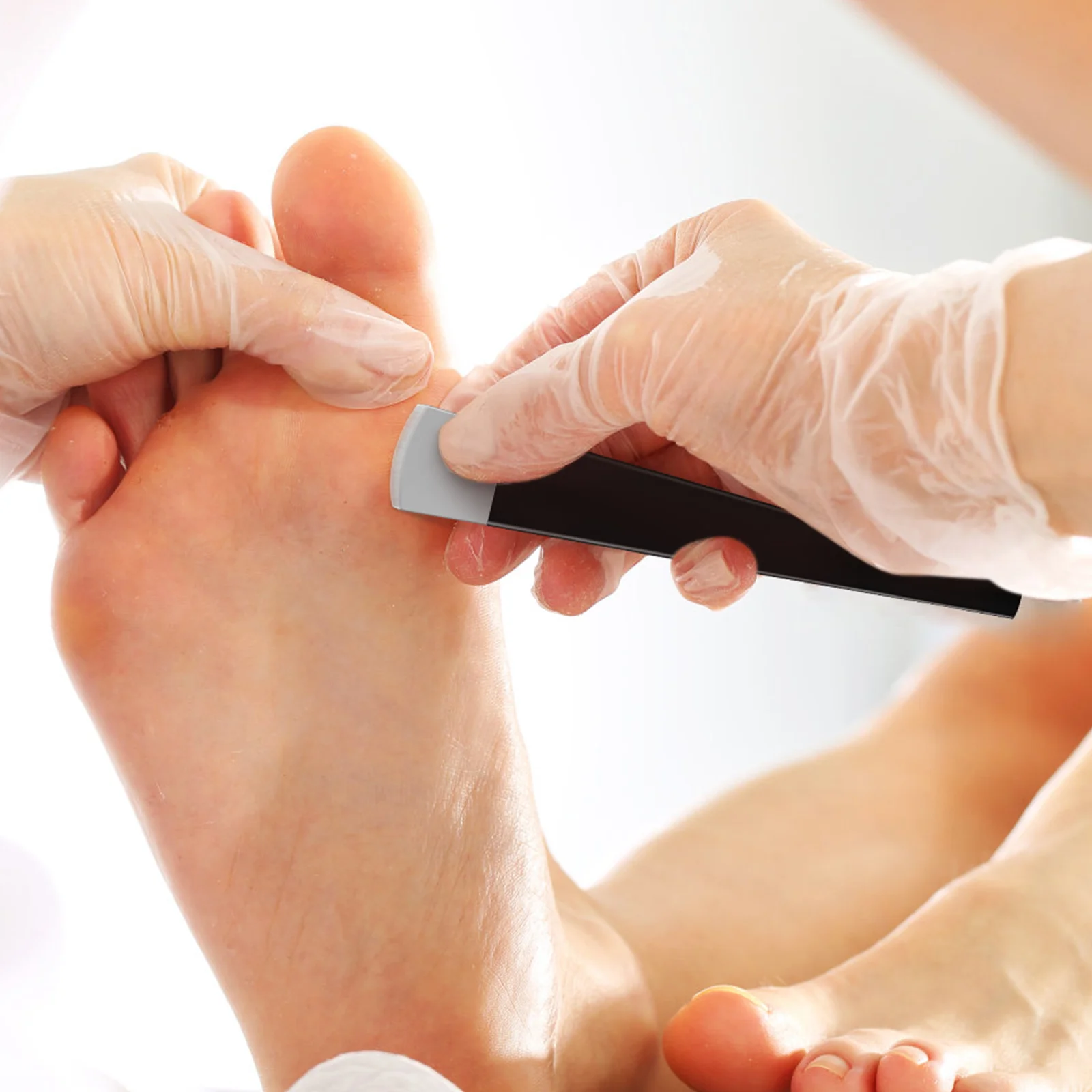 

5Pcs Pedicure Kit Stainless Steel Foot Scrapers for Callus Dry Skin Cuticle Removal Professional Foot Care Tools Home Salon Use