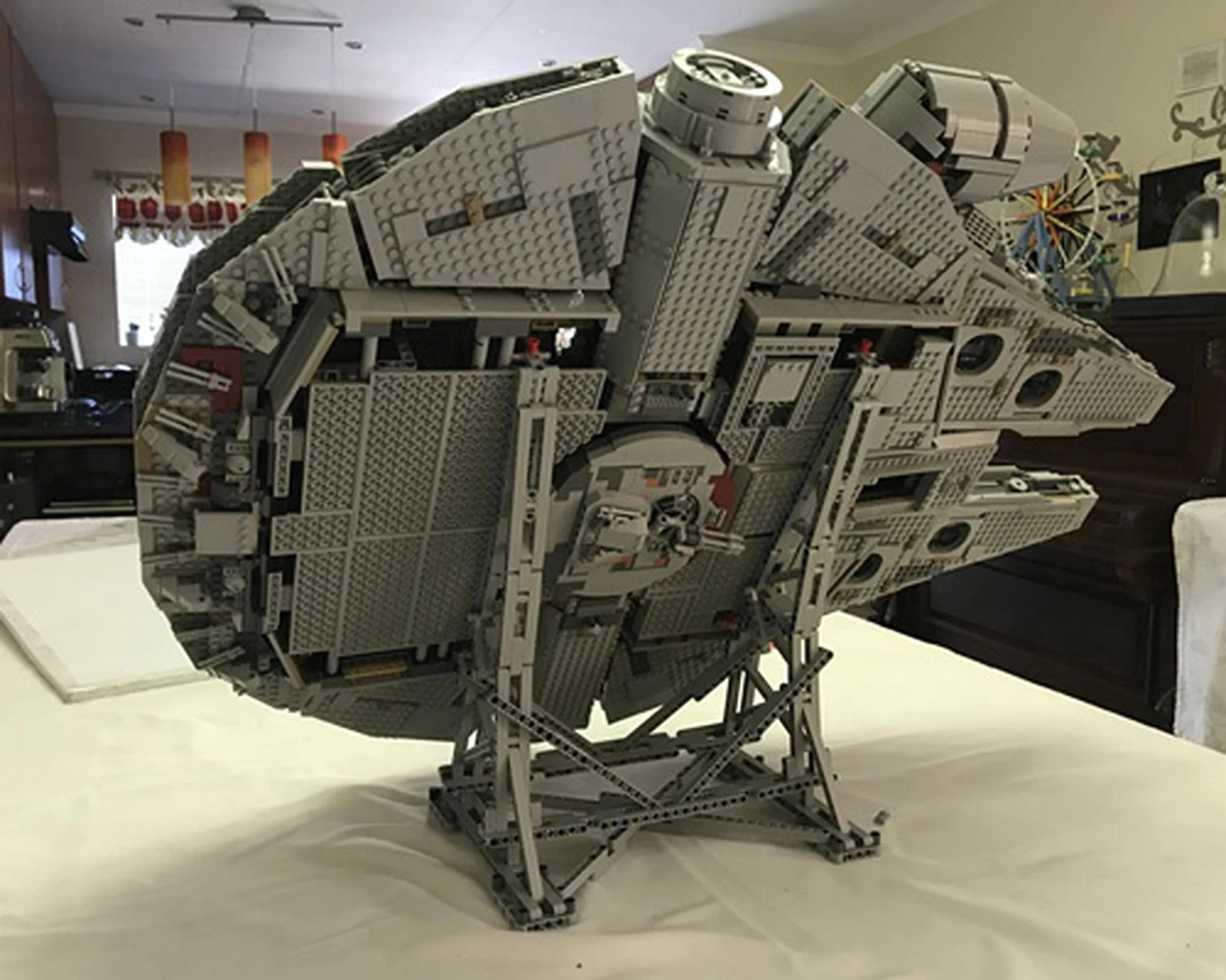 MOcテクニカル垂直ディスプレイスタンド,ミレニアムファルコンビルディングブロック用,lego互換,75192究極のモデルブロック