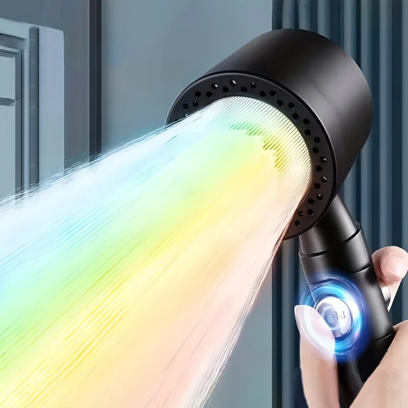 

Boost handheld shower head with 5 adjustable spray modes, water-saving and filtration features, wall-mounted shower head