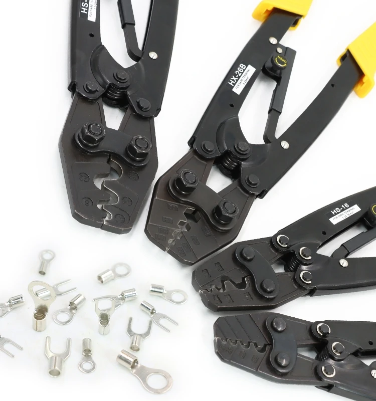 Crimping pliers: cold crimp terminal crimping pliers, OT/U terminal crimping caps, labor-saving electrician's