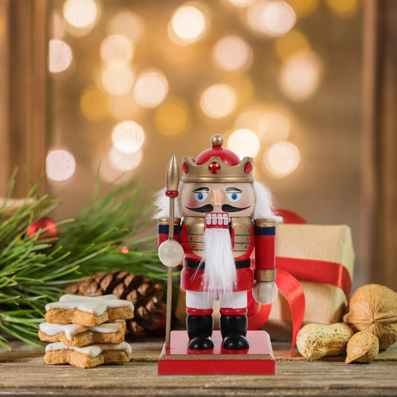 

Nutcracker Soldier Ornament Statue Decorative Nutcrackers Figures Christmas Figurine Unique Decorations