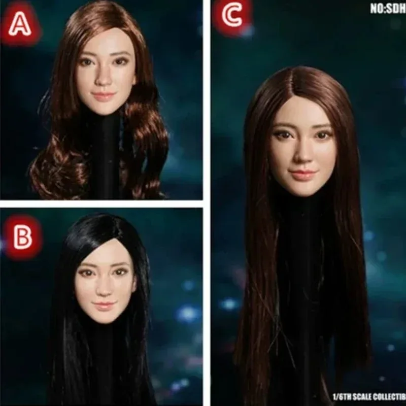 

SUPER DUCK 1/6 SDH022 Asian Young Mature Women Head Sculpt Head Played Model for 12" Action Figure PH JIAOUL Doll Toy