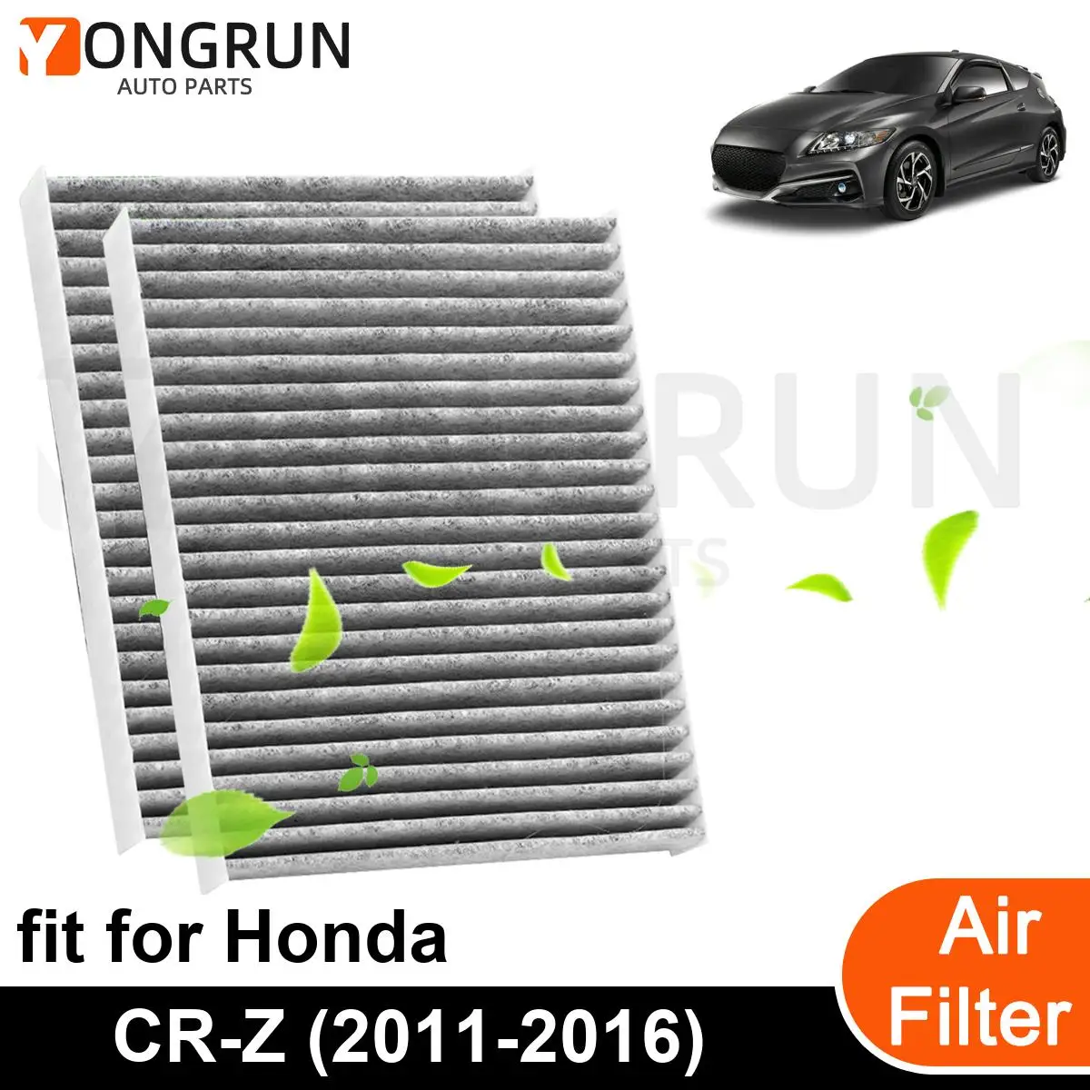 

2Pcs New Car Engine Air Filter Cleaner for 2011-2016 Honda CR-Z Car Accessories OEM CF11182 80291-T5R-A01 80291-TF0-405