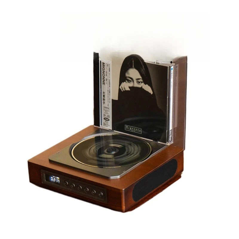 

Light luxury retro style portable Bluetooth audio gift box floating all-in-one CD player gift