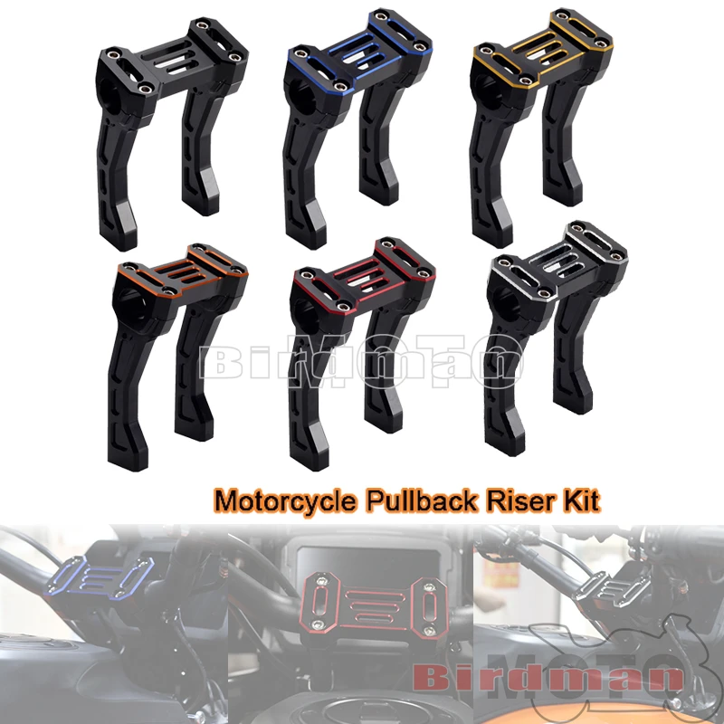 

For Harley Pan America 1250 Special RA1250 RA1250S 2021-2024 Motorcycle 6.3inch Riser Height T-bar Top Clamp Cover Mount Kit