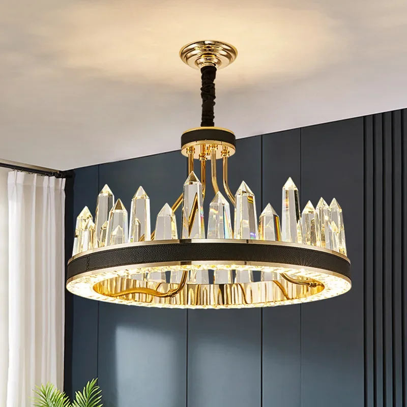 

Modern living room chandelier luxurious crystal chandelier home decoration Nordic restaurant LED pendant lights fixtures