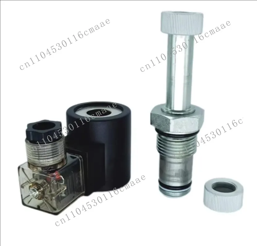 Hydraulic threaded cartridge valve directional flow pressure reversing valve LSV12-222 two-position solenoid valve