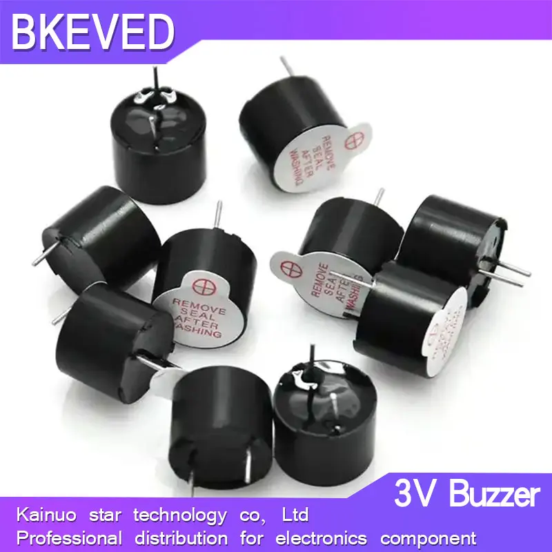 10pcs Active Buzzer Alarm 3V 5V 15V 12*9.5mm Sounder speaker Buzzer