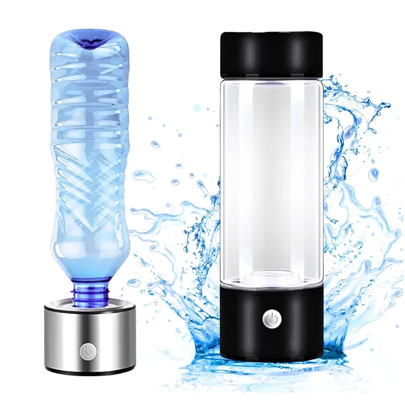 Hydrogen Water Bottle Rechargeable Hydrogen Water Ionizer Machine,Portable Glass Hydrogen Water Generator Rich in Antioxidants