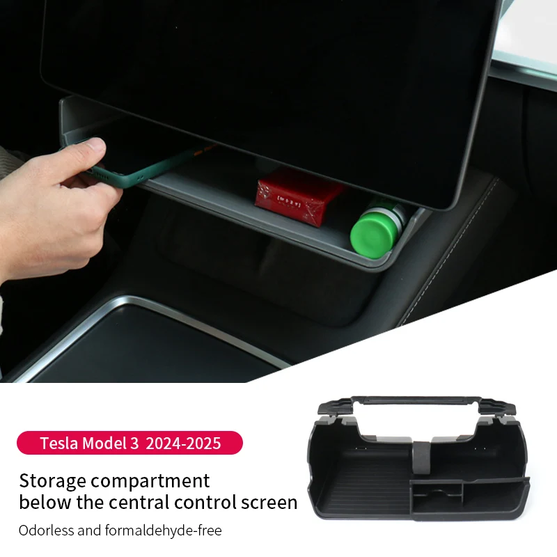 

For Tesla Model 3 Highland/Model Y Juniper 2024-2025 Car Under Central Control Screen Storage Box Multifunctional Organizer Case