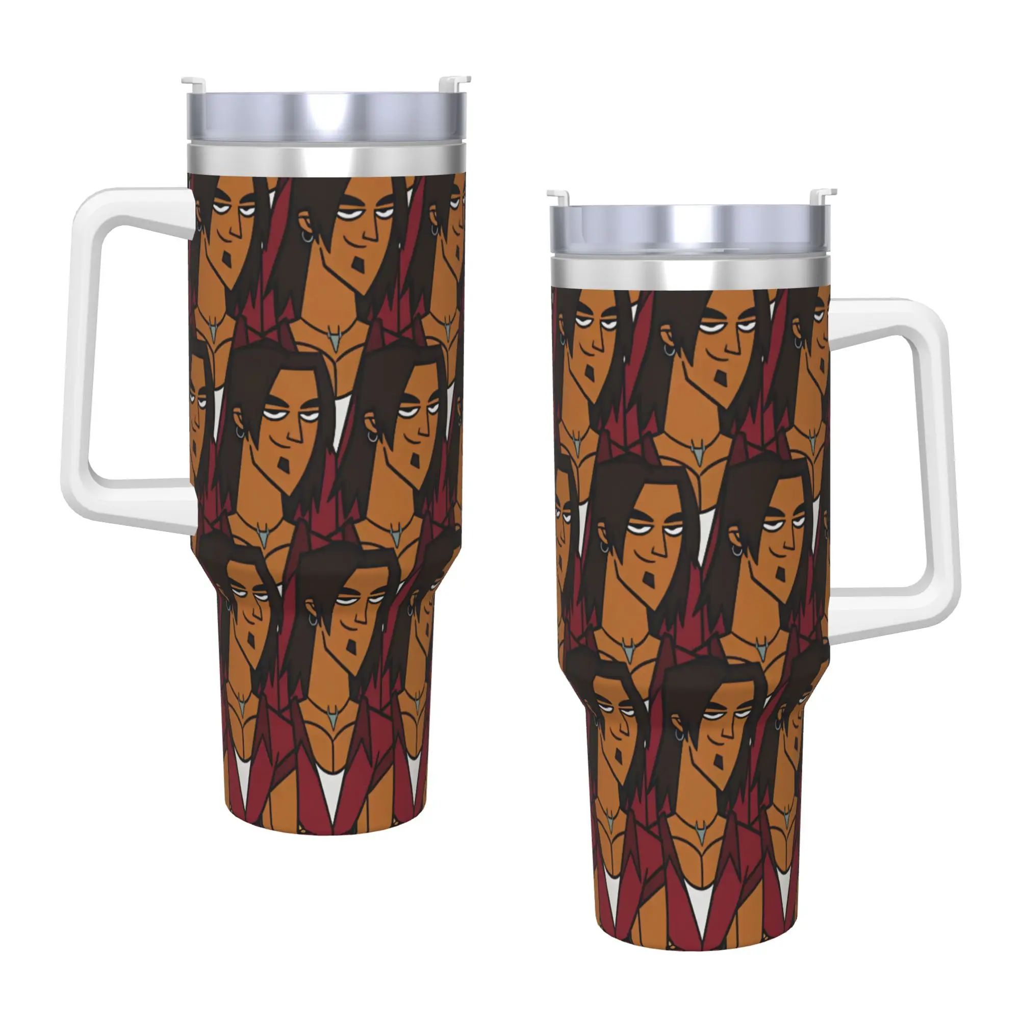 Totals Dramas Characters Stainless Steel Tumbler Camping Thermal Cups With Straws and Lid Large Mugs Cup Hot Drinks Water Bottle