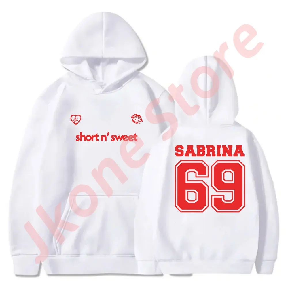 Sabrina Carpenter 69 Logo Hoodies Short n' Sweet Tour Merch Pullovers Women Men Fashion Streetwear Sweatshirts