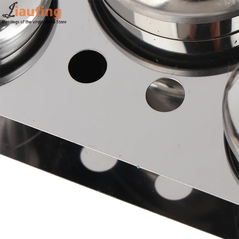 3/5pcs Stainless Dappen Dish Cups Set Salon Manicure Acrylic Powder Liquid Container Organizer Tray Dappen Dish Nail Art Tools