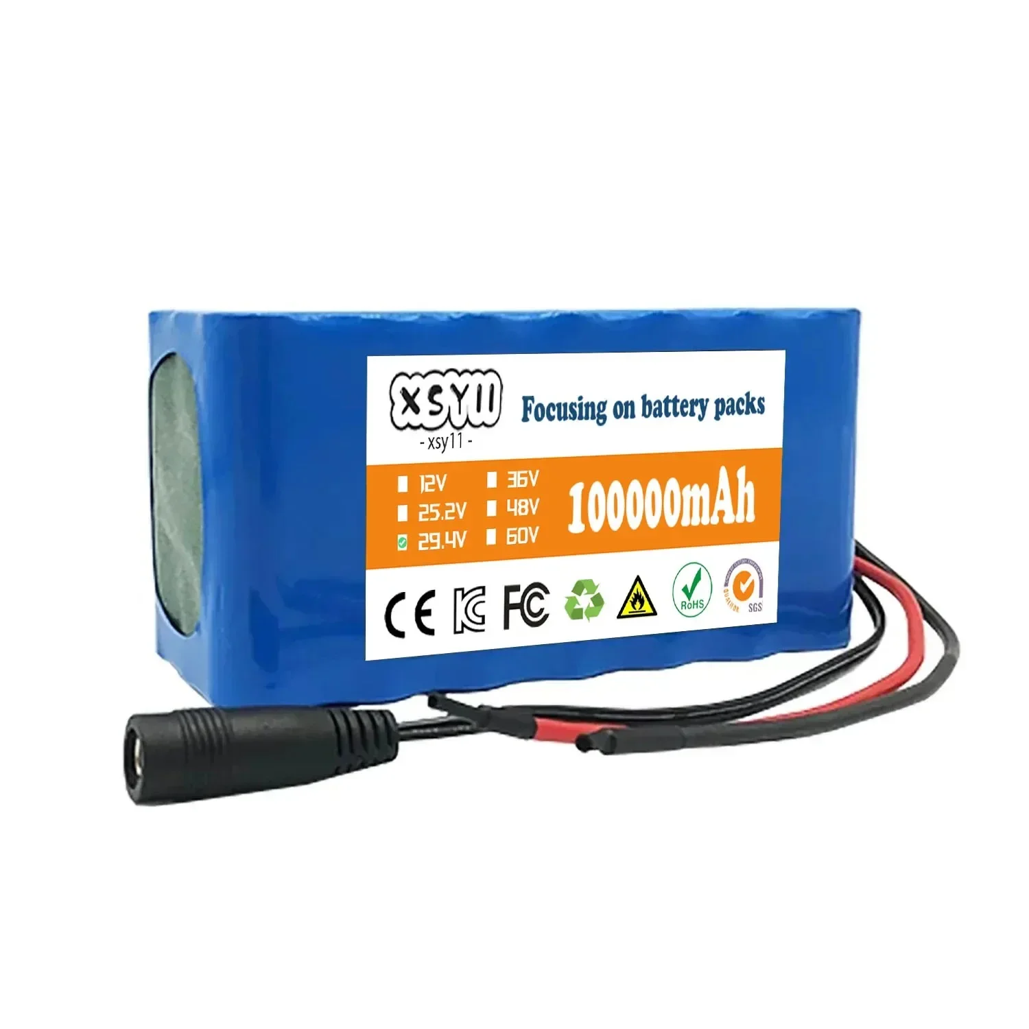 Imagem -05 - Bateria de Lítio para Cadeira de Rodas 24v 100000mah 7s3p 18650