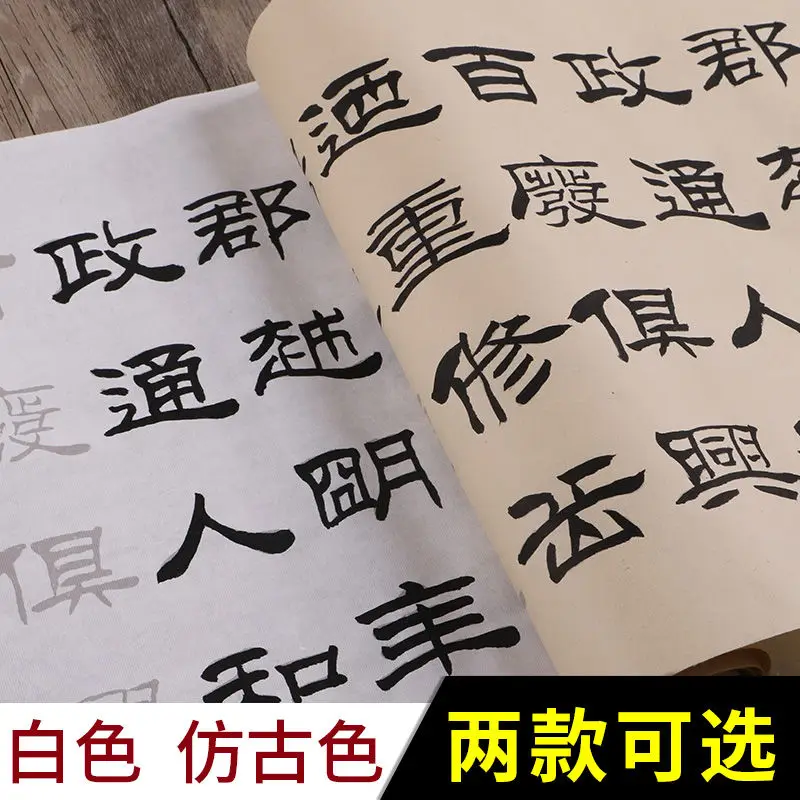 Liu Bingsen Official Script Yueyang Lou Ji Rice Paper Long Curly Brush Copybook Beginner Calligraphy Practice