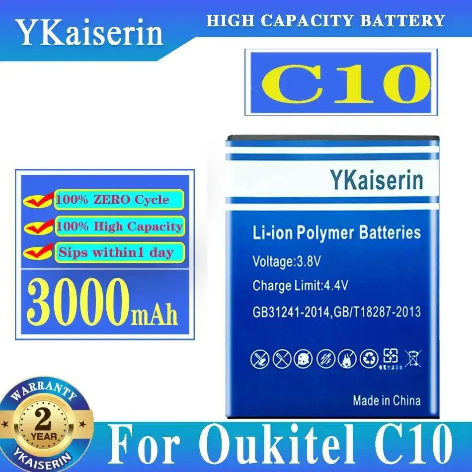 

For Oukitel C10 3000mAh Reliable Replacement Mobile Phone Battery