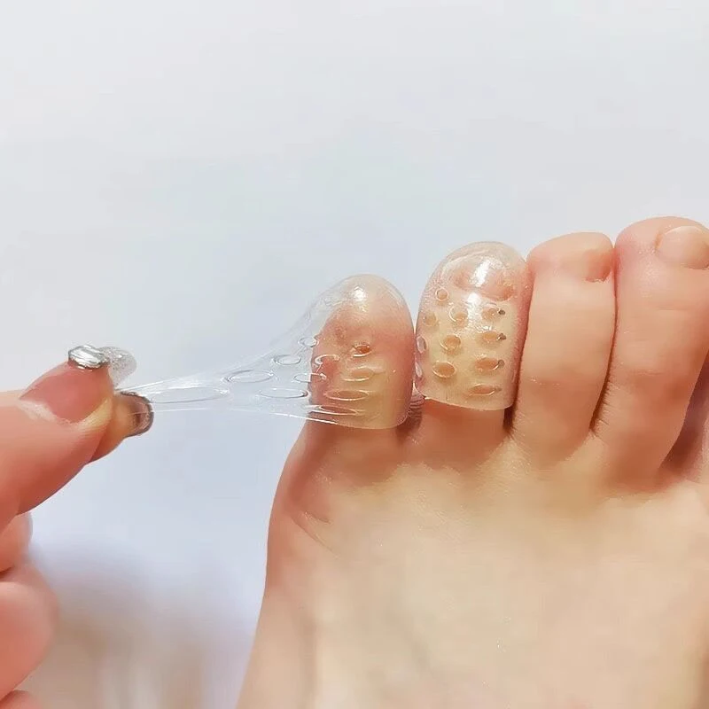 5/20pcs Silicone Toe Protector Cover Women Anti-Friction Elasticity Gel Little Toe Separators Caps Tube Breathable Foot Care image 5