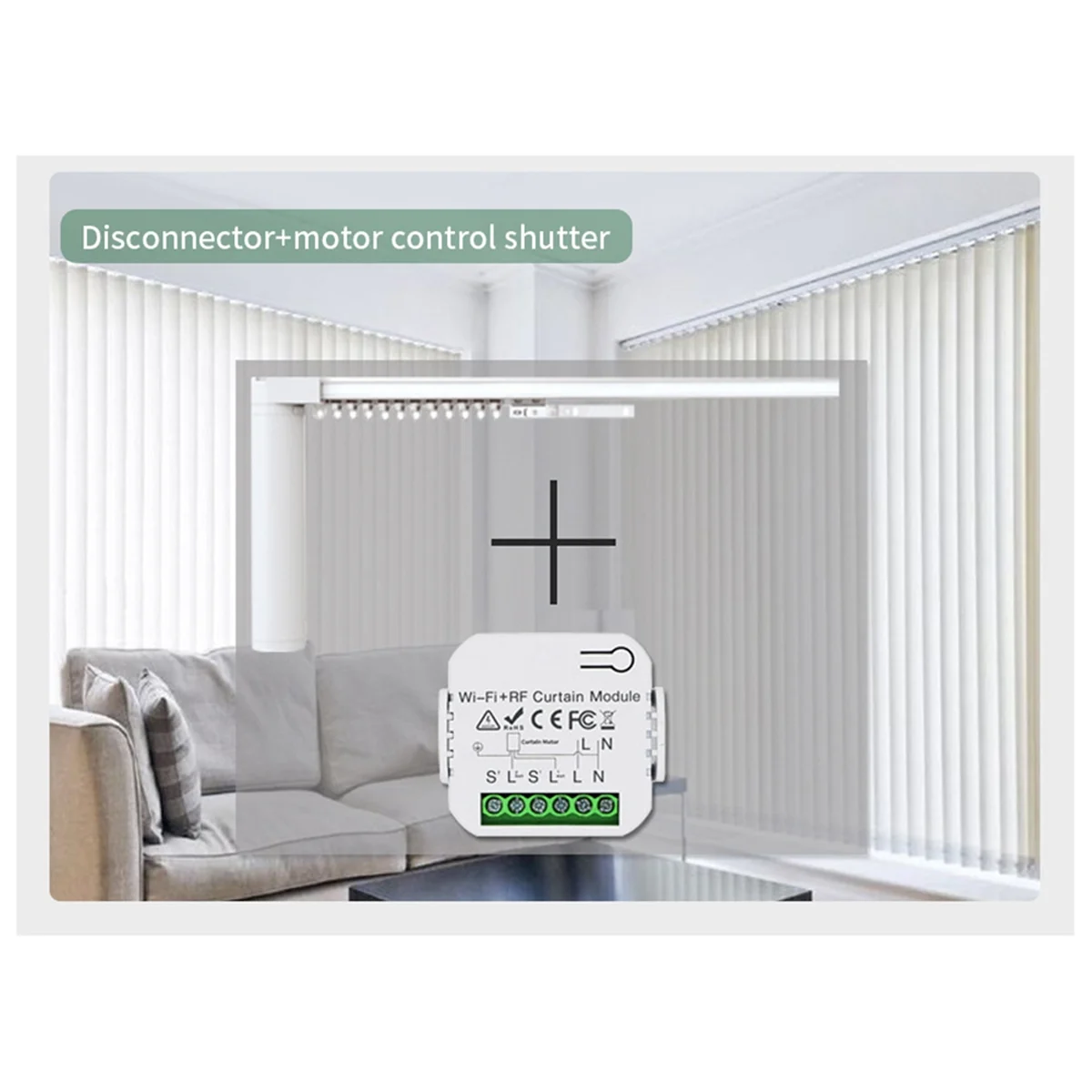 SLQZT Tuya WIFI Smart Curtain Switch APP Timing Motor Controller Switch RF 433 Mhz Remote Control Electric Roller Blind