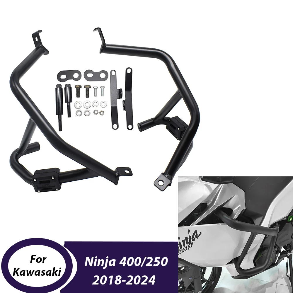

Мотоциклетная защита двигателя, рамка-бампер для Kawasaki Ninja400 Ninja250 2018-2023, аксессуары для защиты от падения на шоссе