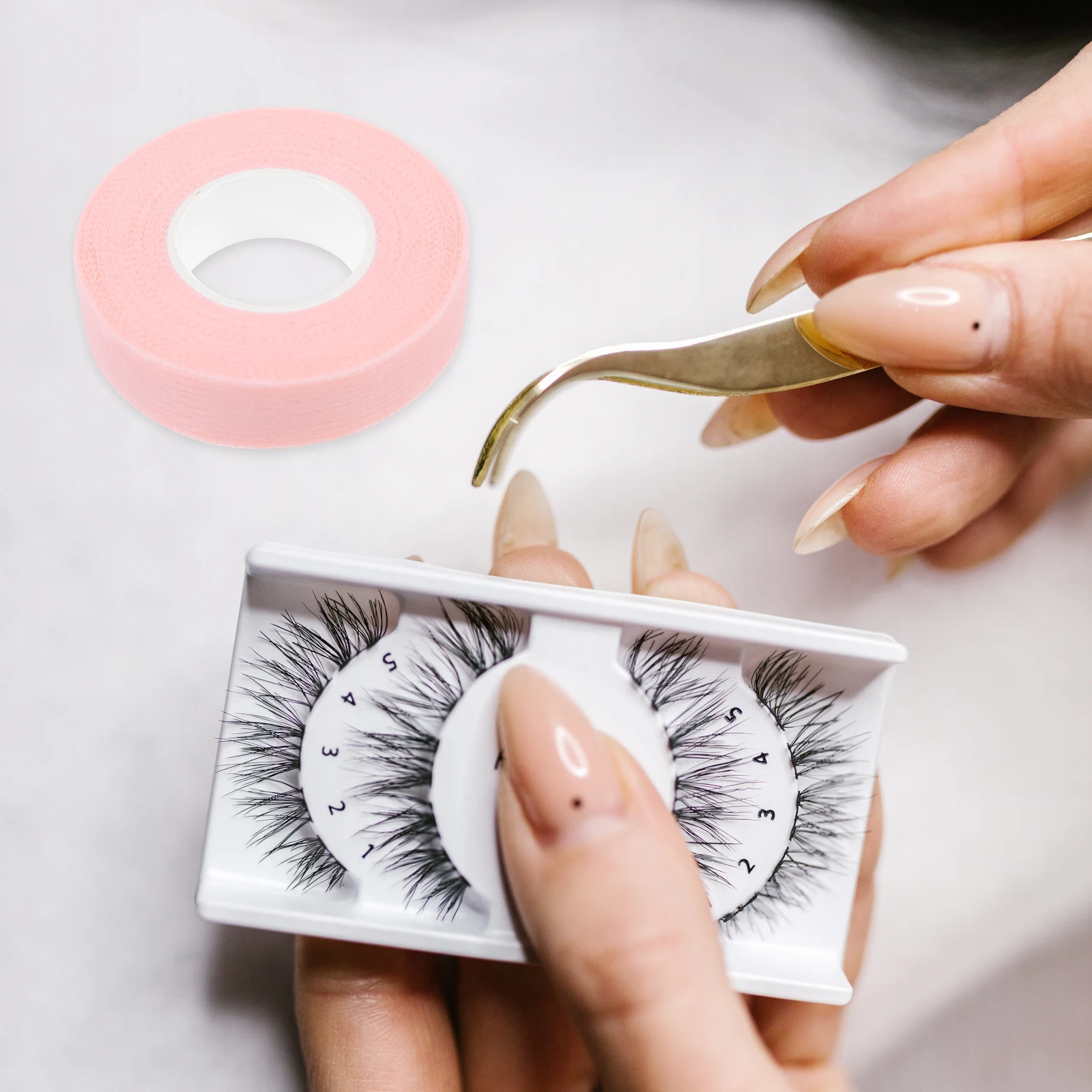 

6 Rolls Eyelash Grafting Tape Non Woven Fabric Lash Extension Eye Skin Isolation Adhesive Professional Use Safe Comfortable