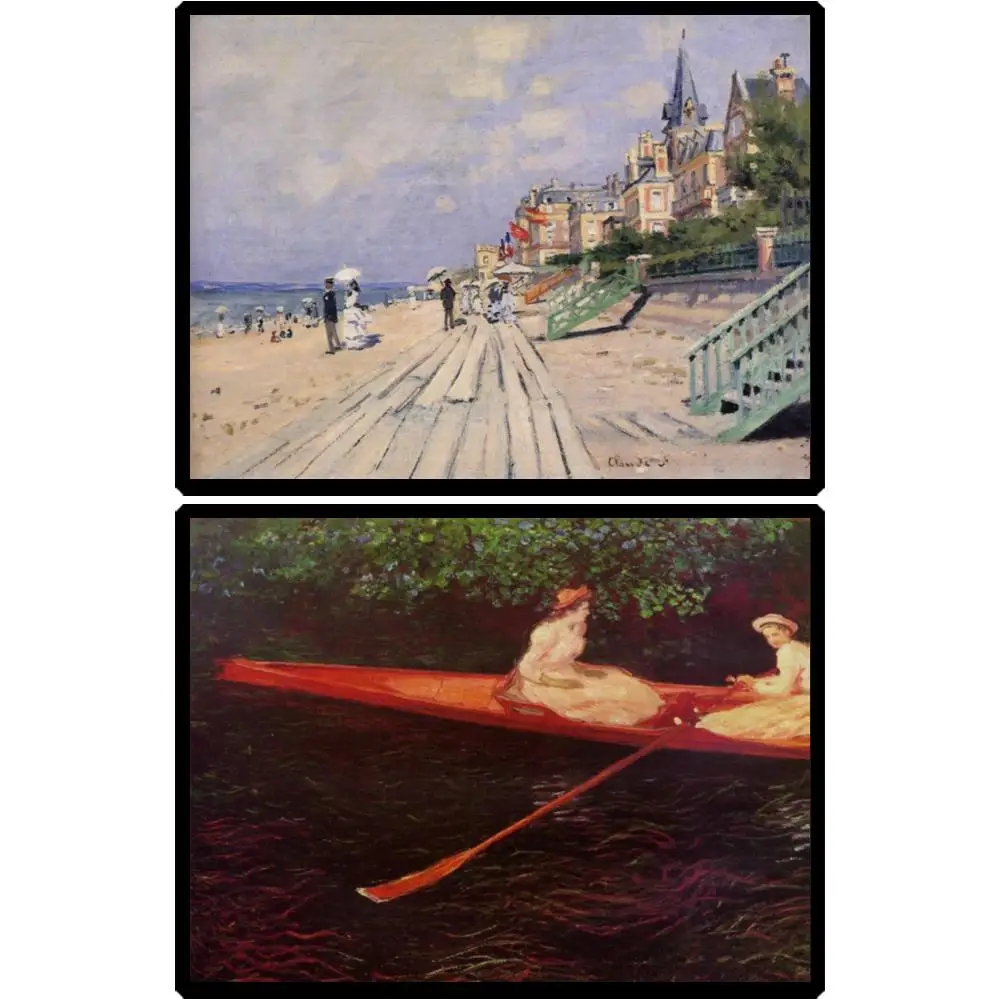 

Картина маслом на холсте Клод Моне, произведение искусства, доска на тровалле, ручная роспись на холсте, репродукция изображений для офисного декора