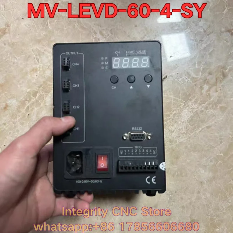 Second-hand MV-LEVD-60-4-SY industrial light source controller function test is normal