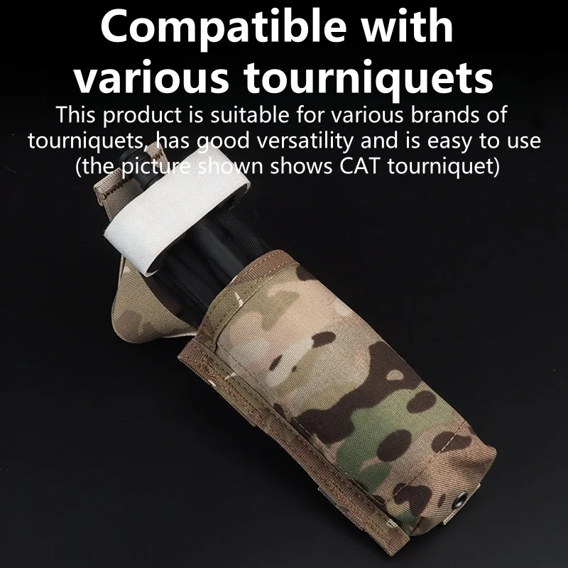 Outdoor Versatile Tourniquet Holder EMT Trauma Kit Storage Micro MED Pouch Molle Mounting Camping Vest Accessories