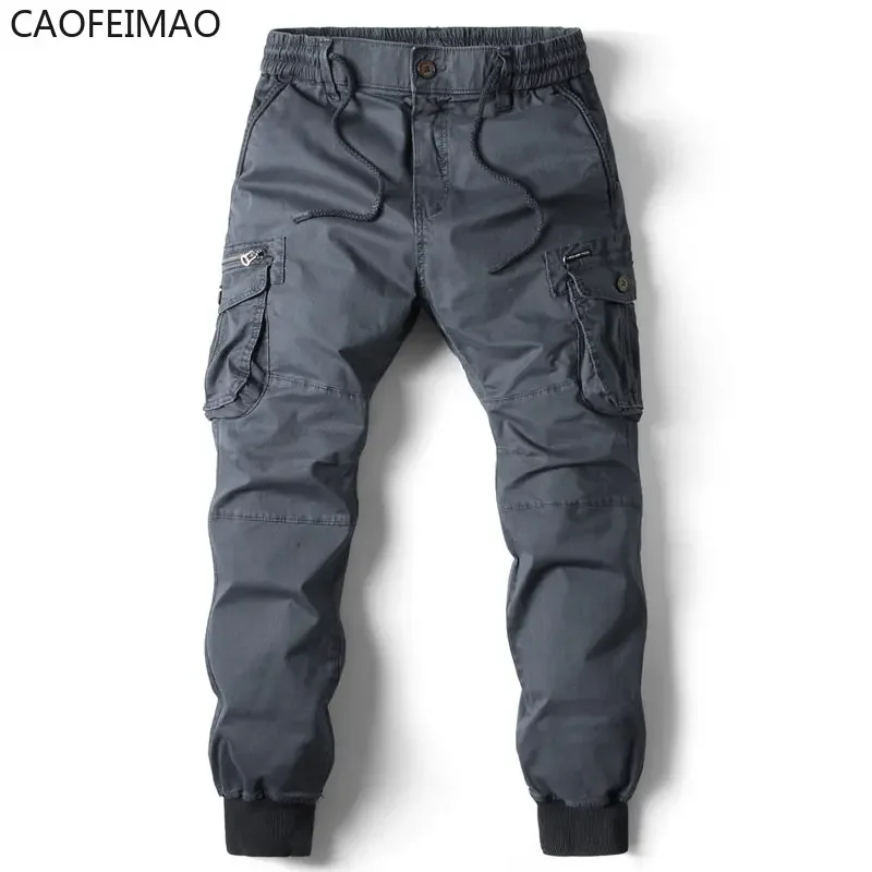 Cargo Pants Men Jogging Casual Pants Cotton Full Length 2025 Mens Streetwear Mens Work Tactical Tracksuit Trousers Plus Size