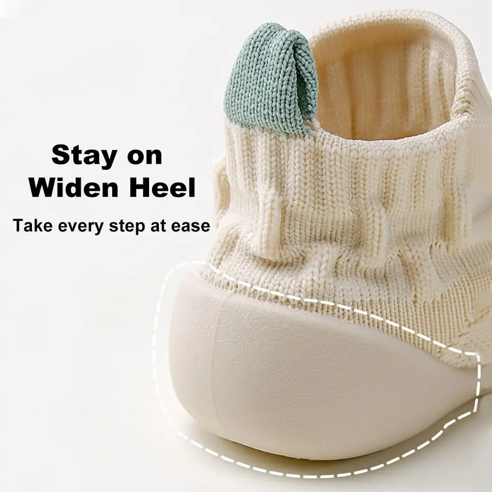 New Non-Slip Infant Walking Shoe Elastic Soft Rubber Sole Floor Socks Protect Toes Breathable Walking Shoes Indoor Use