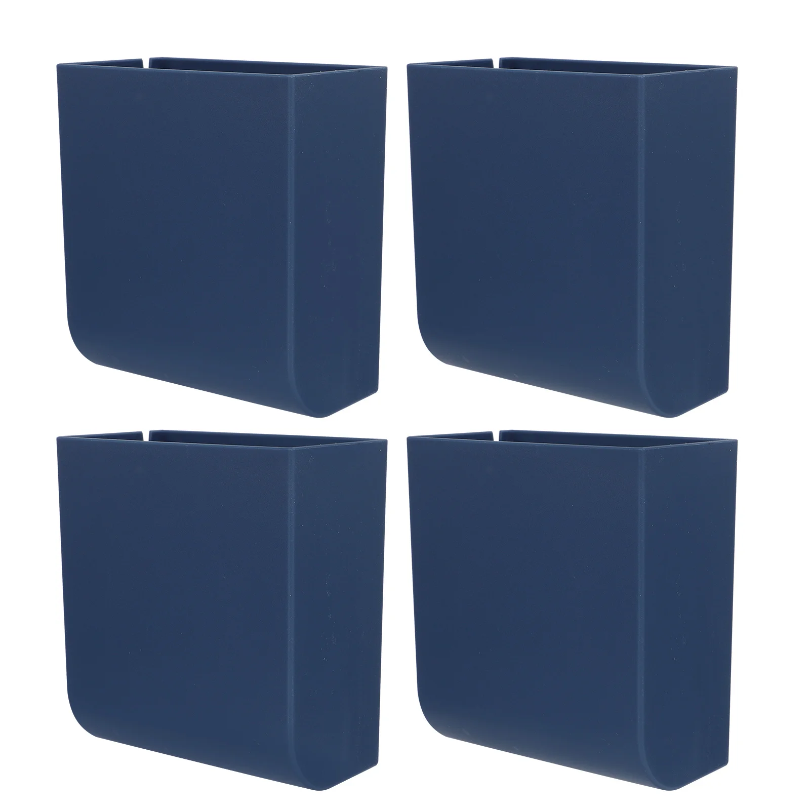 

4 Pcs Multifunctional Storage -mounted Remote Control Box Controller Holder Hanging Organizer Blue