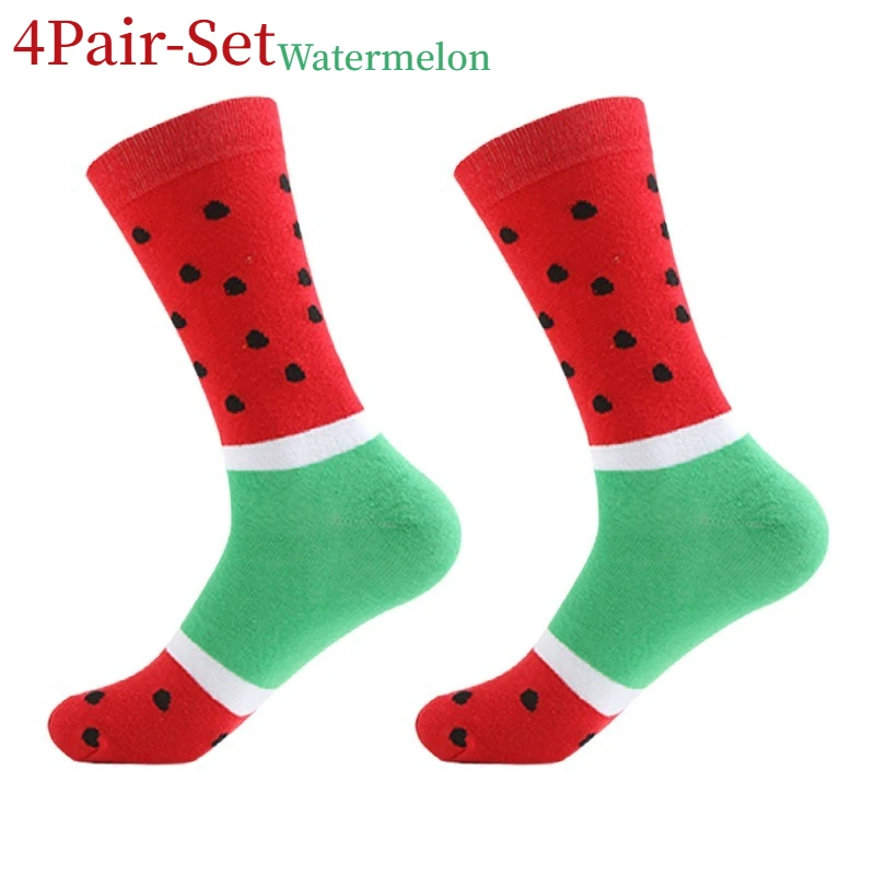Neuartige Eiscreme-Popsicle-Socken, lustige, niedliche Socken mit Fruchtmuster, weiche, atmungsaktive Freizeitsocken für den täglichen Gebrauch, Party, Urlaubsgeschenk – Detail 13