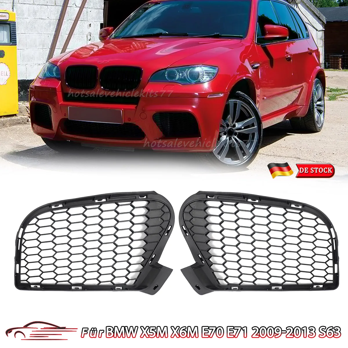 

Для BMW X5 E70 X6 E71 2011 2012 2013 левый + правый Замена для 51117205577 51117205578 Передний бампер Противотуманная фара Крышка лампы Решетка