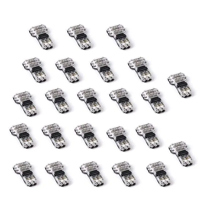 A50U Wire Connectors - Low Voltage T Tap Wire Connector, 3 Way Wire Connector, T Type 2 Pin Solderless Fits 24-20 AWG 24 Pack