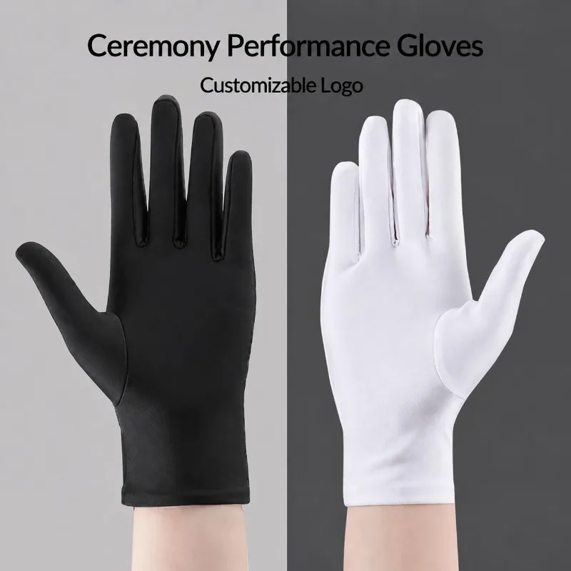 Ultra-fine Dust-free Jewelry Counter Glove, Stage, Cycling & Dance Etiquette Handwear, Unisex Wearable Protective Mitt
