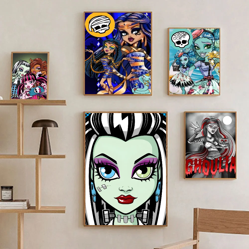 1 قطعة الكرتون الوحش عالية المشارك ورقة طباعة غرفة المعيشة المنزلي غرفة نوم مدخل بار مطعم مقهى الفن اللوحة الديكور #4