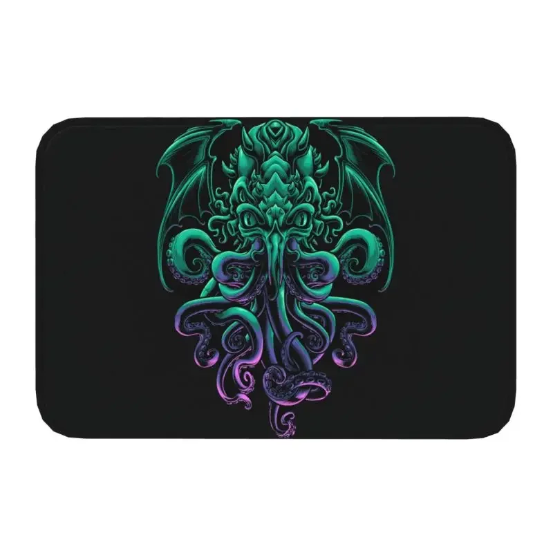 Personalized Cool H.P. Lovecraft Cthulhu Doormat Mat Anti-Slip The Old God of R'lyeh Bathroom Kitchen Garden Rug Carpet 40*60cm