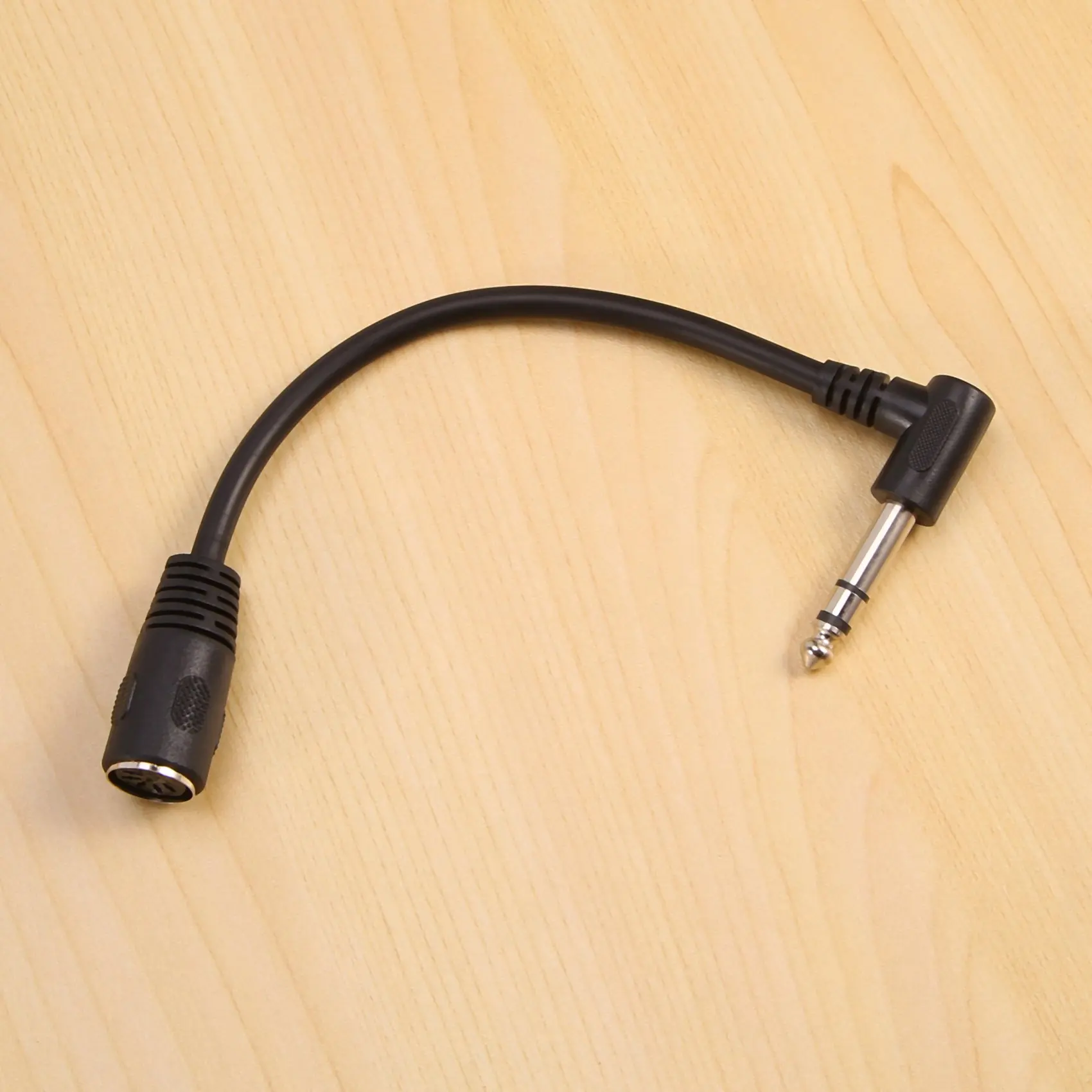 A31T MIDI Cable 5-Pin Din Female to 6.35mm TRS Stereo Audio Extension Cord for Akai MPC One MPC Keyboard Synthesizer 20cm