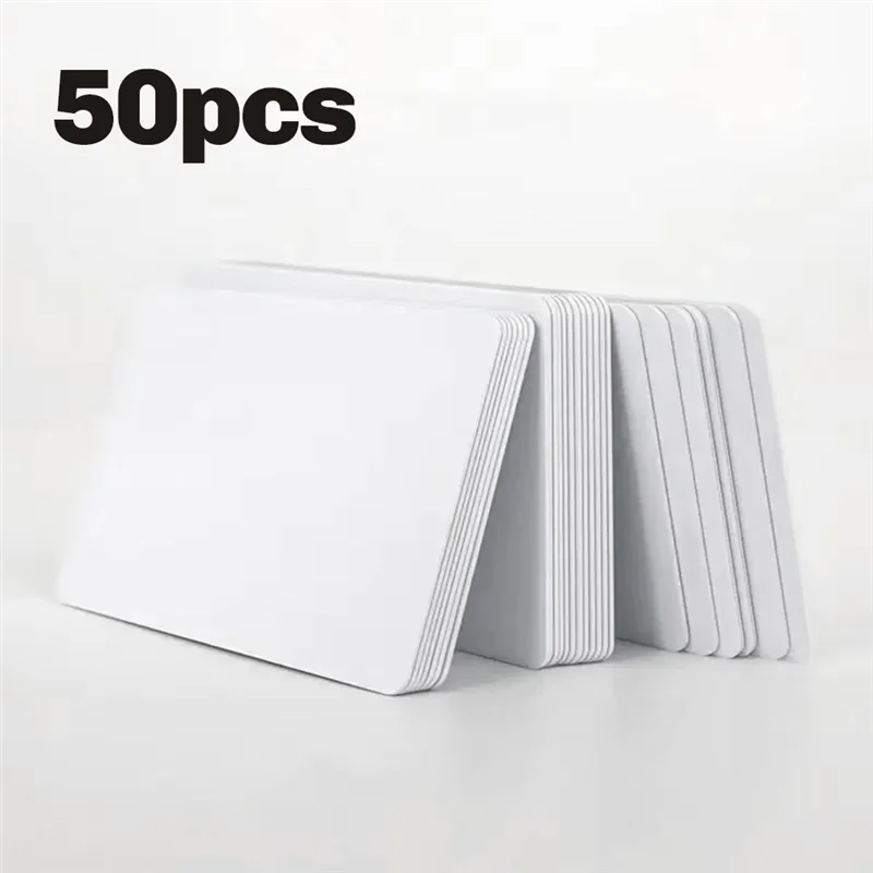 B92B-S50 13.56Mhz White Card IC Card Contactless Proximity Card Access Control Card Attendance System 50Pcs