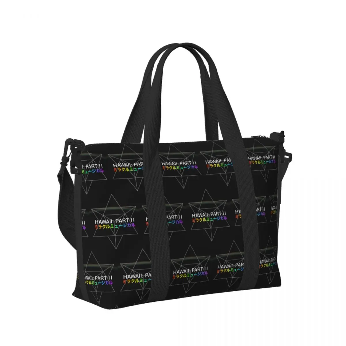 

Custom Hawaii Part Ii Beach Travel Bag Large Capacity Tote Bags for Gym Sport Women Shopping Duffle Shoulder Bag