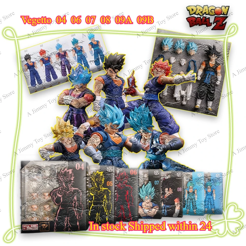 En Stock OC TOYS Vegito SHF Dragon Ball Super Saiyan SSJ 3.0Body OC04-06-07-08-09A/B Figura de Acción Anime Modelo Juguetes Coleccionables