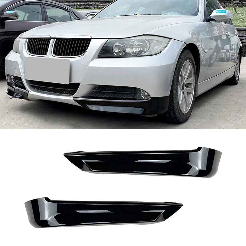 

Gloss Black Car Front Bumper Lip Splitter Spoiler Diffuser Body Kits Tuning For BMW 3 Series E90 E91 320i 330i 2005-2008