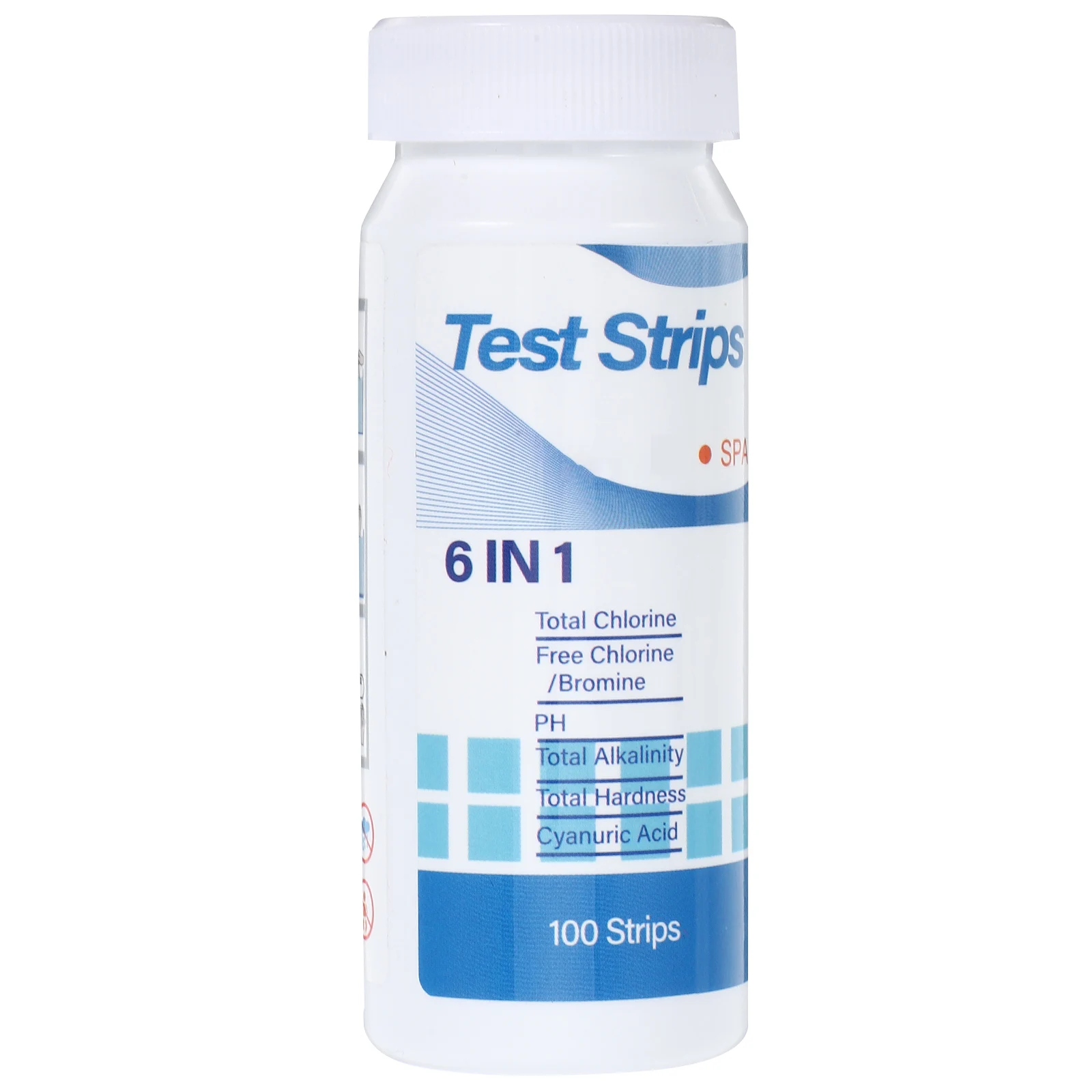 

1 set Swimming Pool Test Paper Strips for Spa Water Quality Testing pH Alkalinity Acid-base Hardness Cyanuric Acid PH Paper