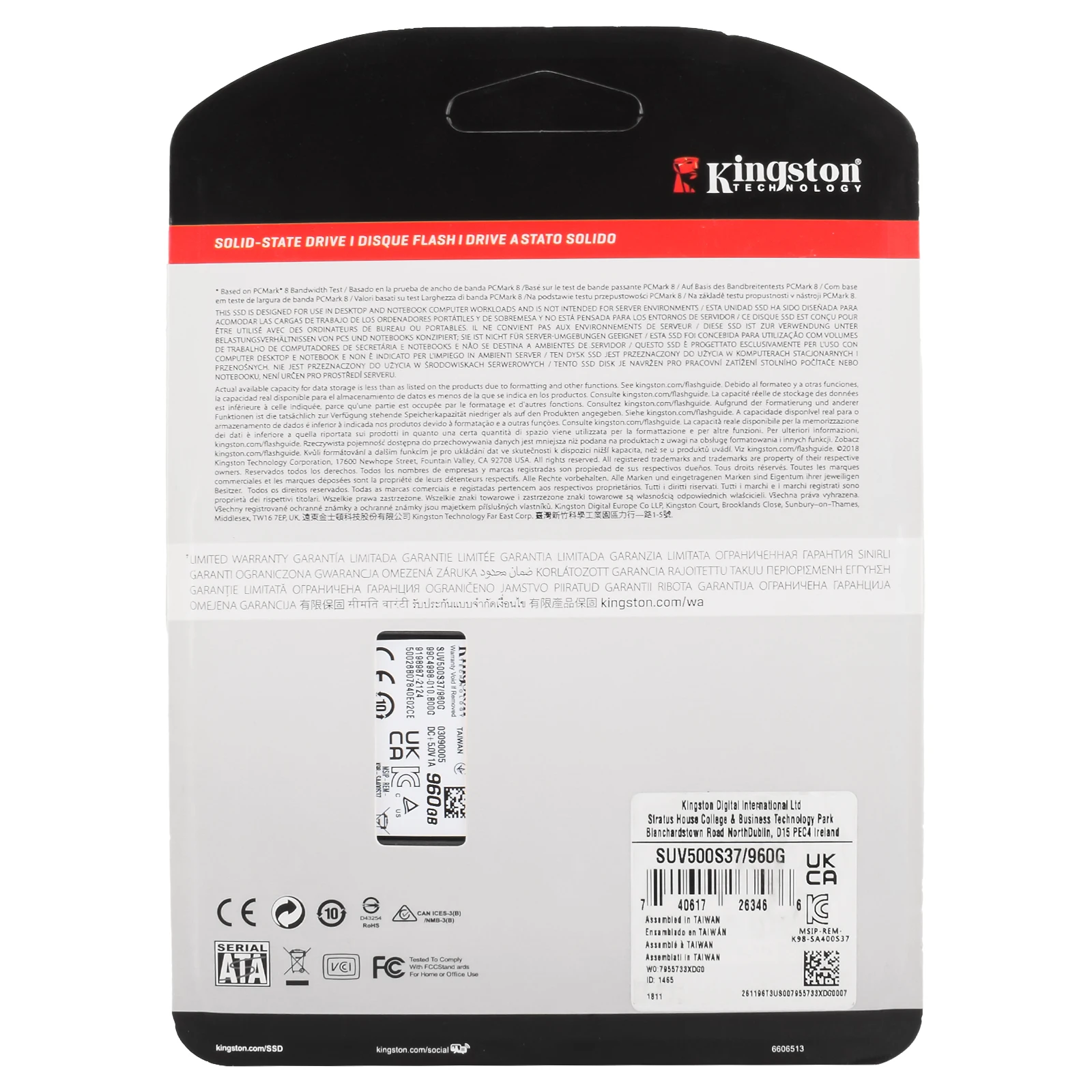 محرك الأقراص الصلبة الداخلي Kingston SSD UV500 960GB 240GB 120GB 2.5 بوصة SSDs SATA III HDD القرص الصلب لأجهزة الكمبيوتر المحمول المكتبية