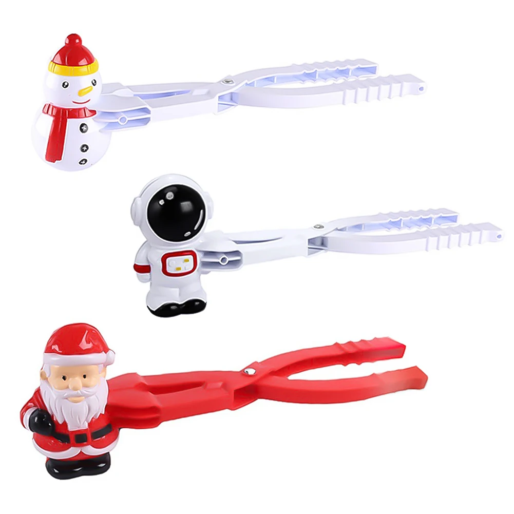 Urso e pato Snowball Maker Clip, Snow Clay Ball Maker, Snowballs criativos, pá de neve para crianças, brinquedos esportivos de inverno, fofo