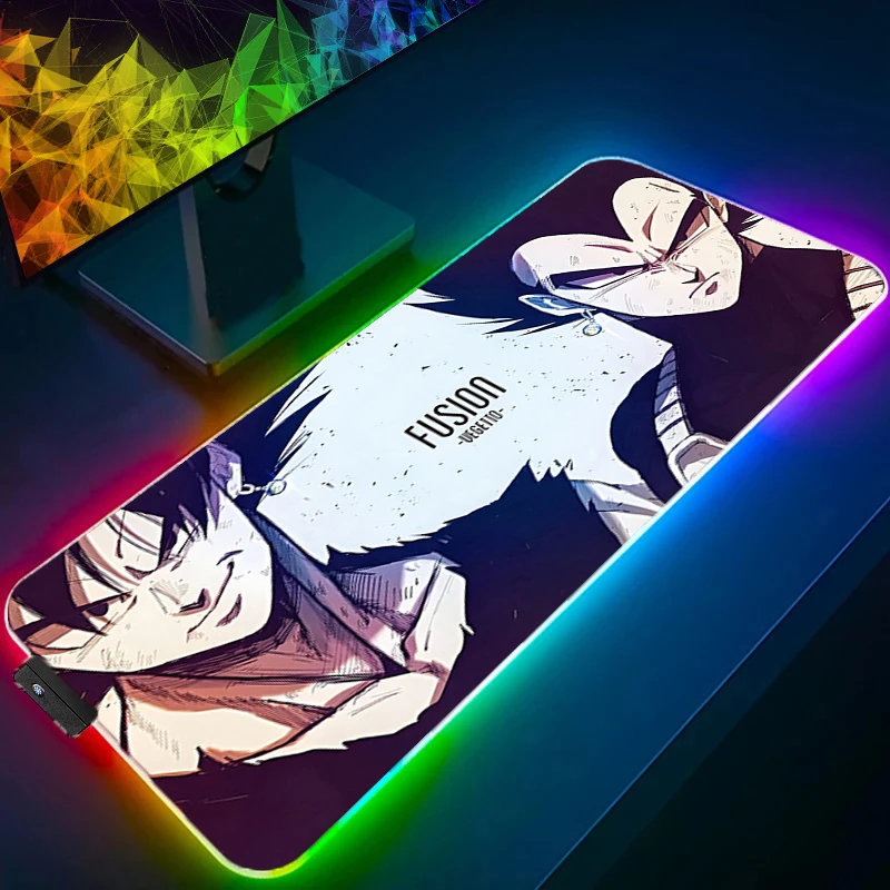 

RGB Mouse pad dragon ball Computer Speed type carpet mat for e-sports players Laptop Keyboard XXL LED 900x400 Mousepad Desk Mat
