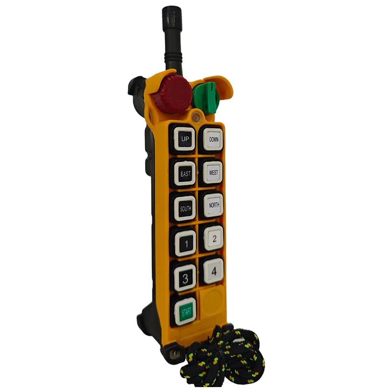 F24-10D Industrial Wireless Remote Control 10 Double Speed Buttons Waterproof Function 315MHz Frequency For Machinery